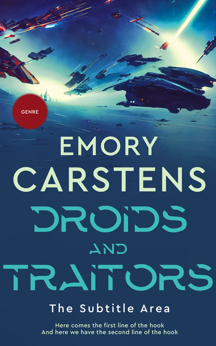 2D view of Premade Science Fiction Book Cover - Cello