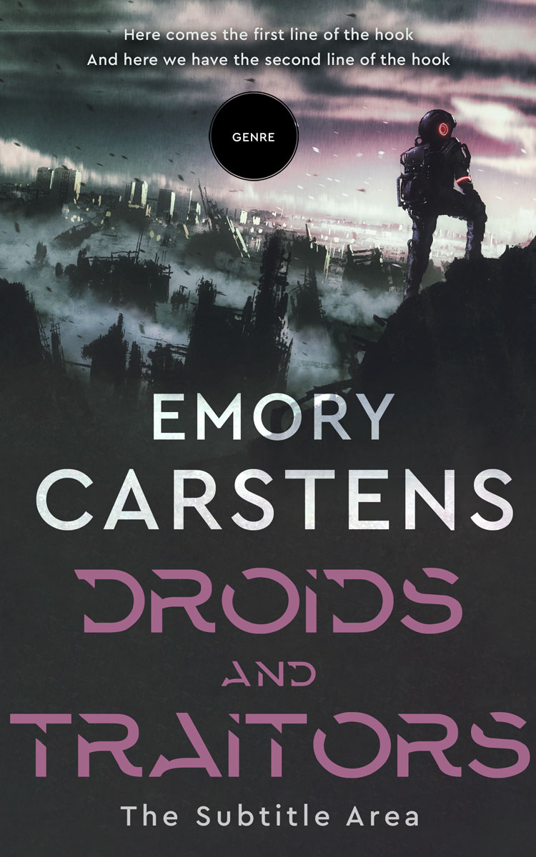 2D view of Premade Science Fiction Book Cover - Shark