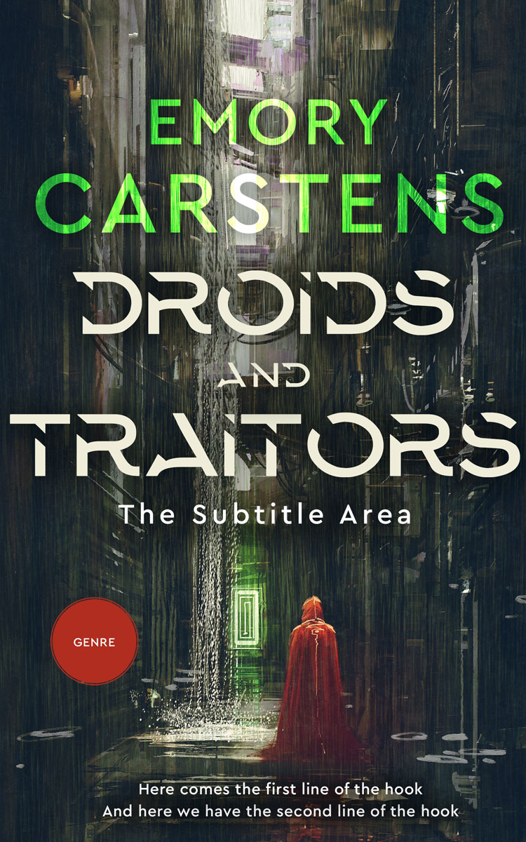 2D view of Premade Science Fiction Book Cover - Outer Space