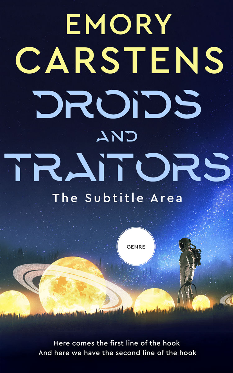 2D view of Premade Science Fiction Book Cover - Beryl Green