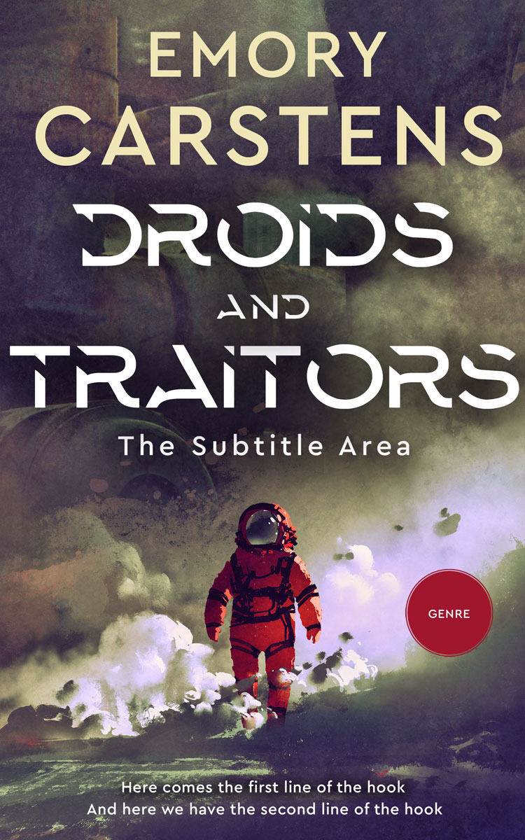 2D view of Premade Science Fiction Book Cover - Gravel