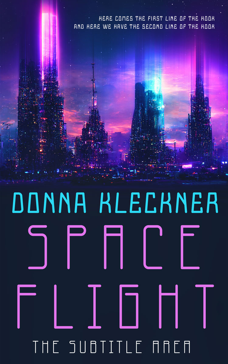 2D view of Premade Science Fiction Book Cover - Big Stone