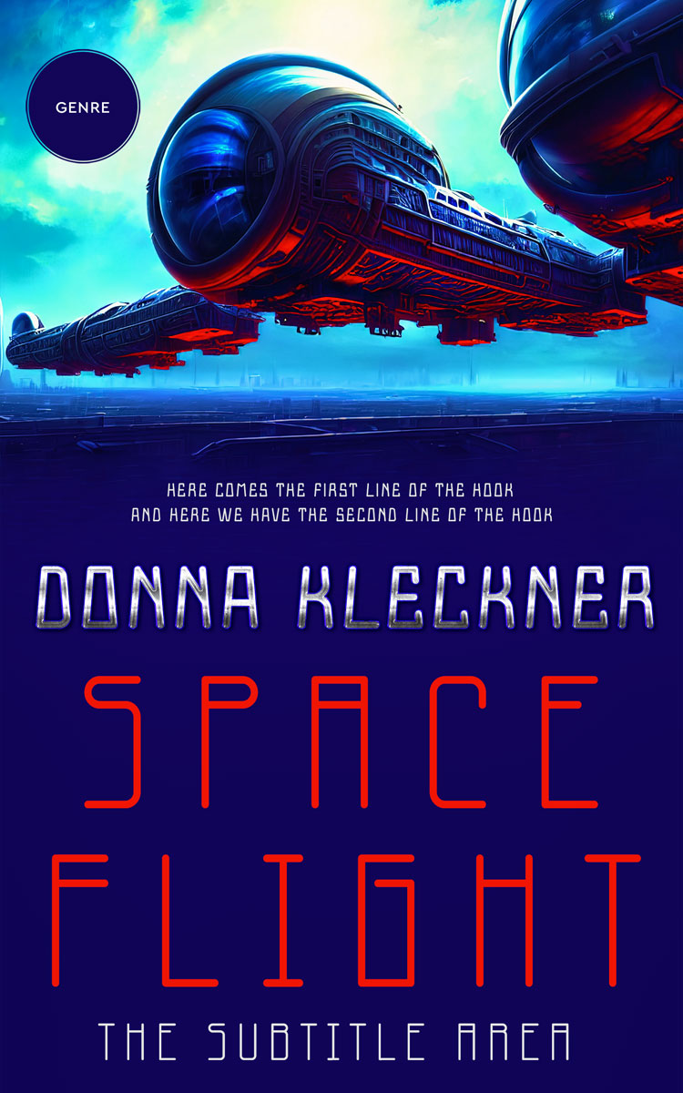 2D view of Premade Science Fiction Book Cover - Deep Cove