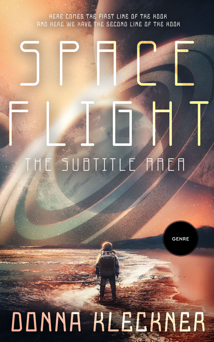 2D view of Premade Science Fiction Book Cover - Sandrift