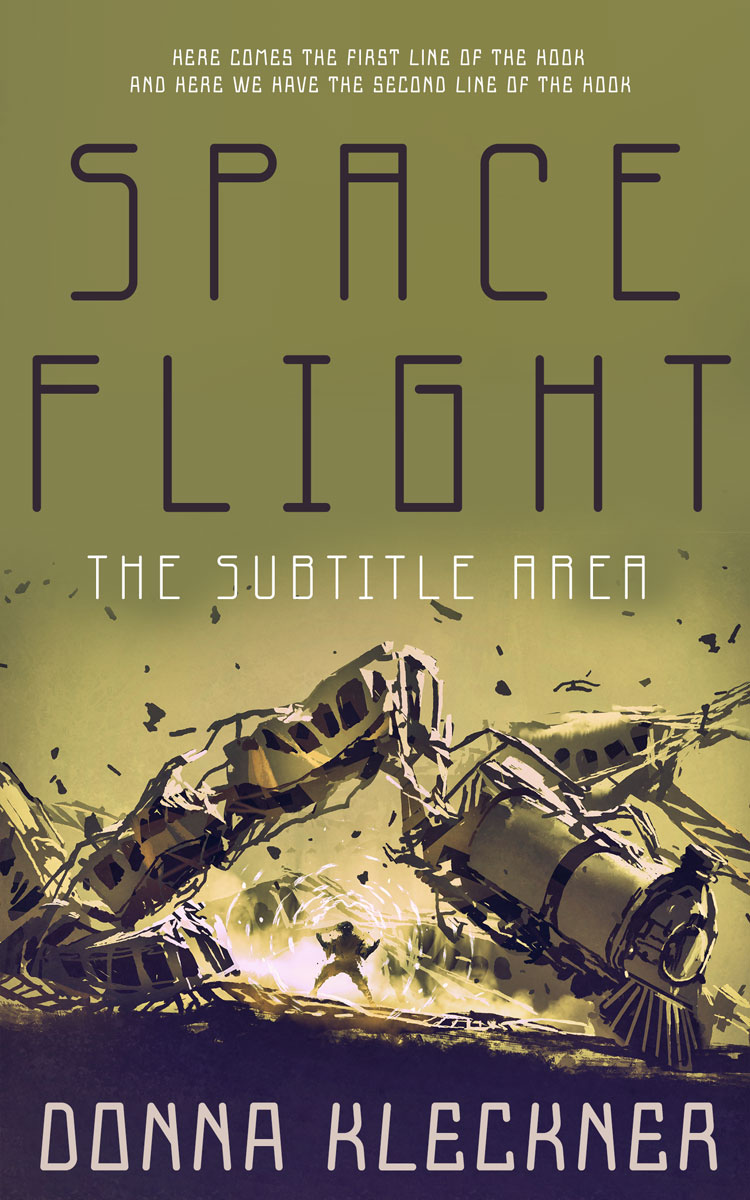 2D view of Premade Science Fiction Book Cover - Shadow