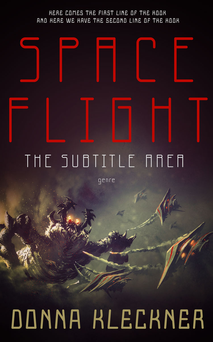 2D view of Premade Science Fiction Book Cover - Cocoa Brown