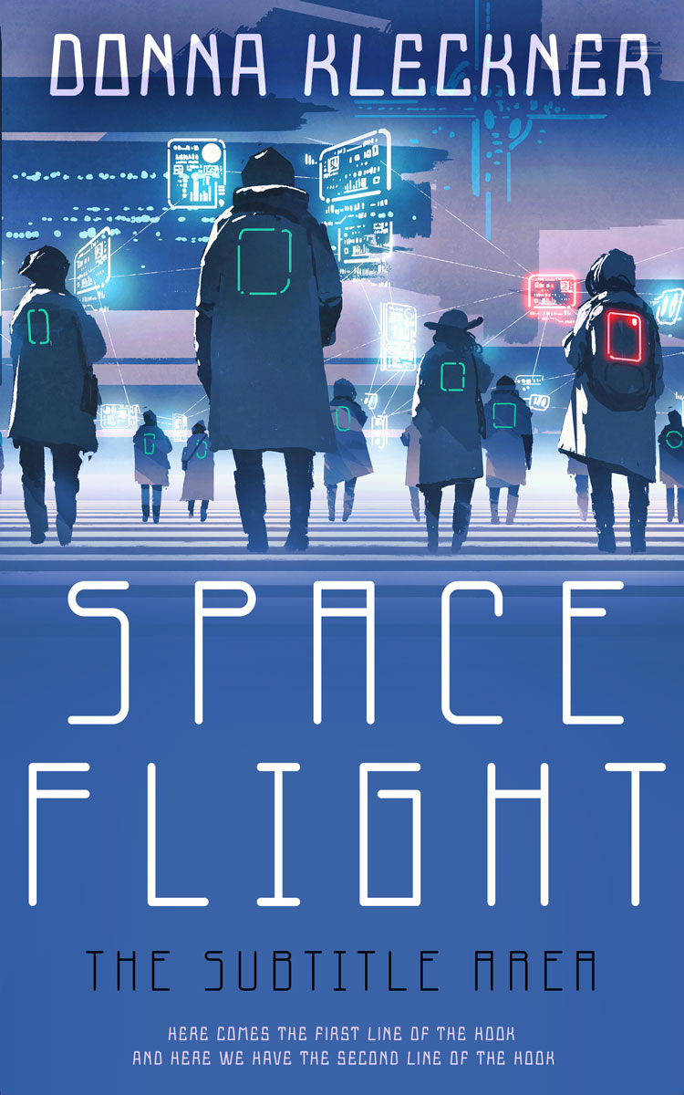 2D view of Premade Science Fiction Book Cover - San Marino