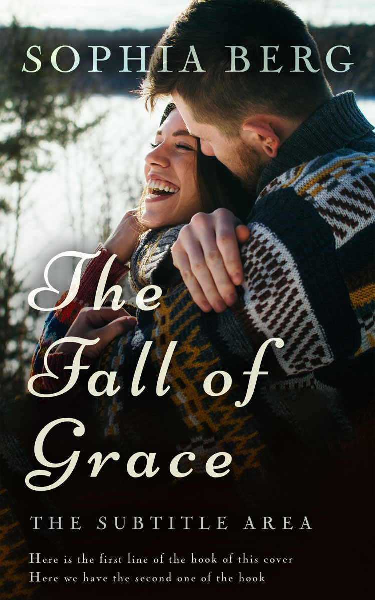 2D view of Premade Romance Book Cover - Swirl