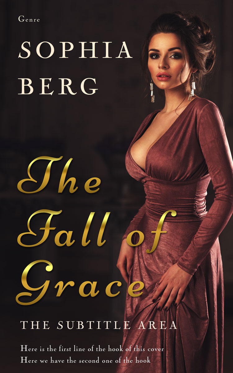 2D view of Premade Romance Book Cover - Cocoa Brown