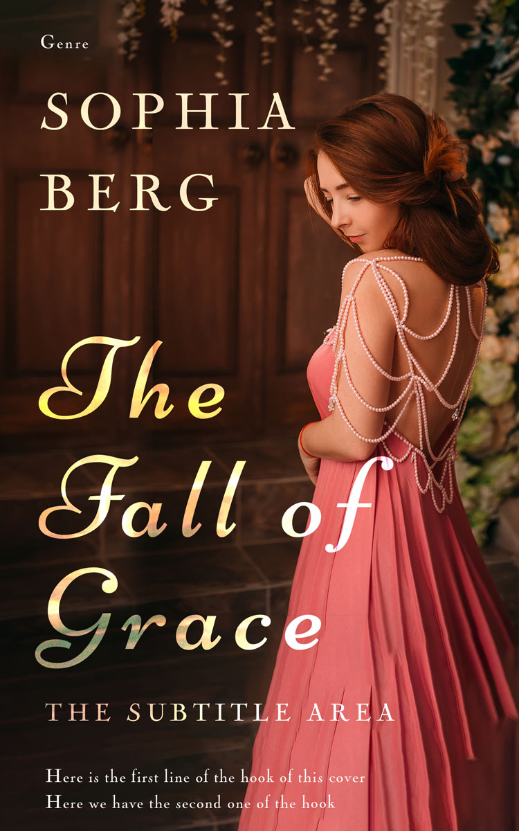 2D view of Premade Romance Book Cover - Coffee Bean