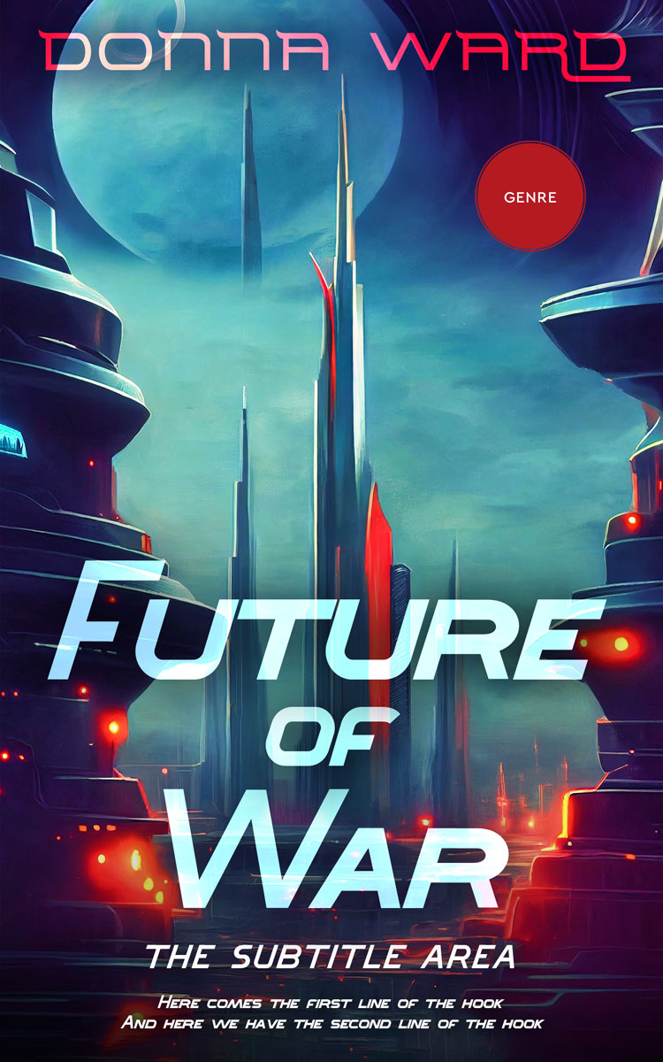 2D view of Premade Science Fiction Book Cover - Port Gore