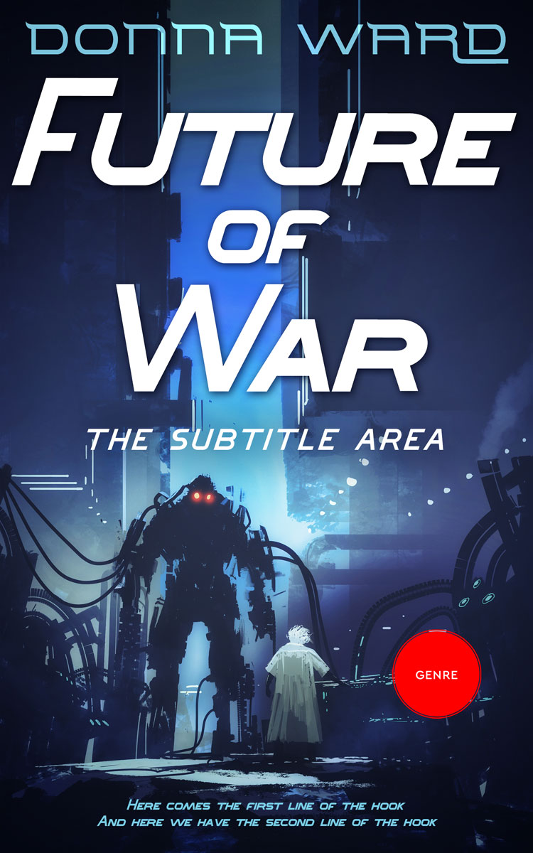 2D view of Premade Science Fiction Book Cover - Big Stone