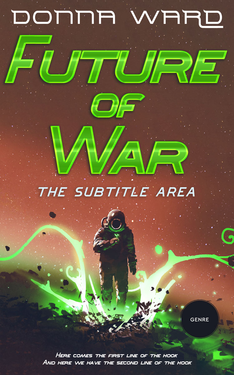 2D view of Premade Science Fiction Book Cover - Quincy