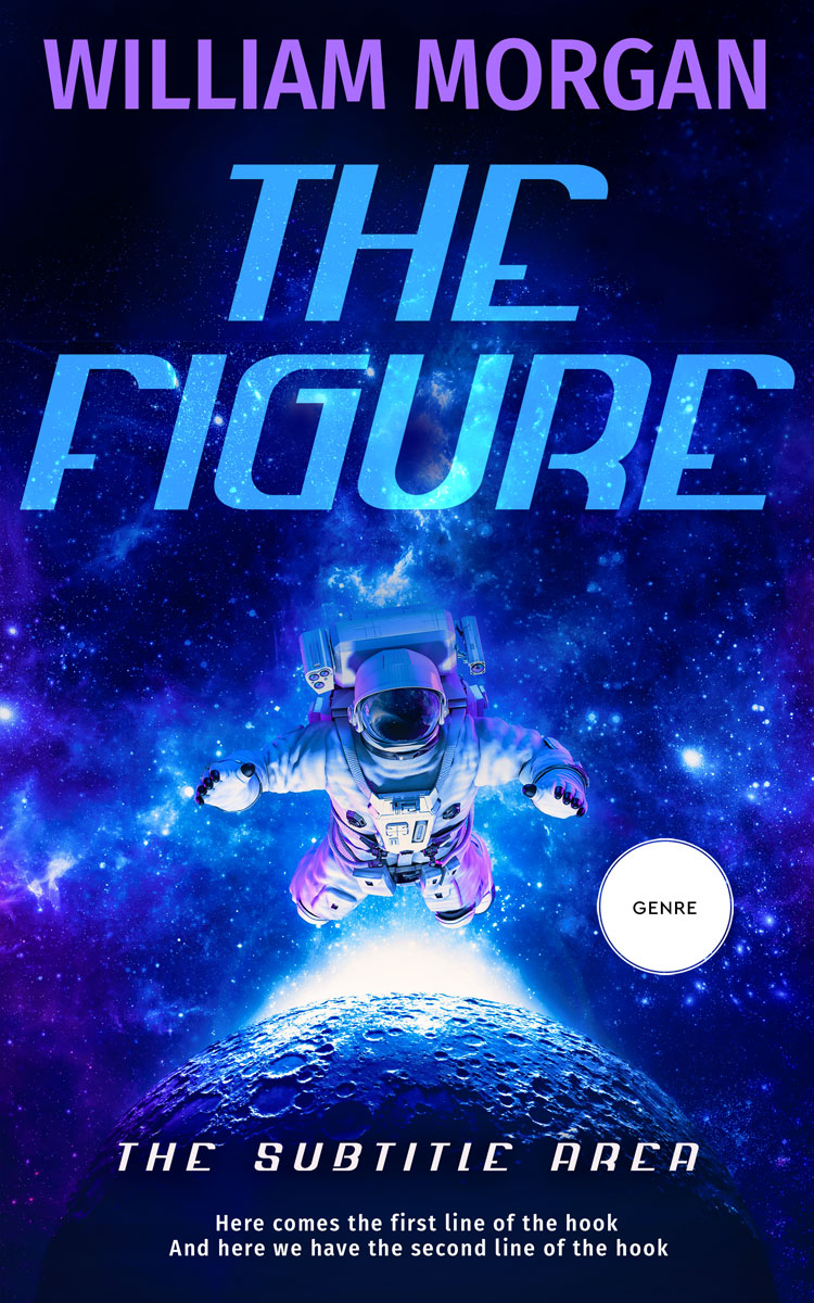 2D view of Premade Science Fiction Book Cover - Deep Cove