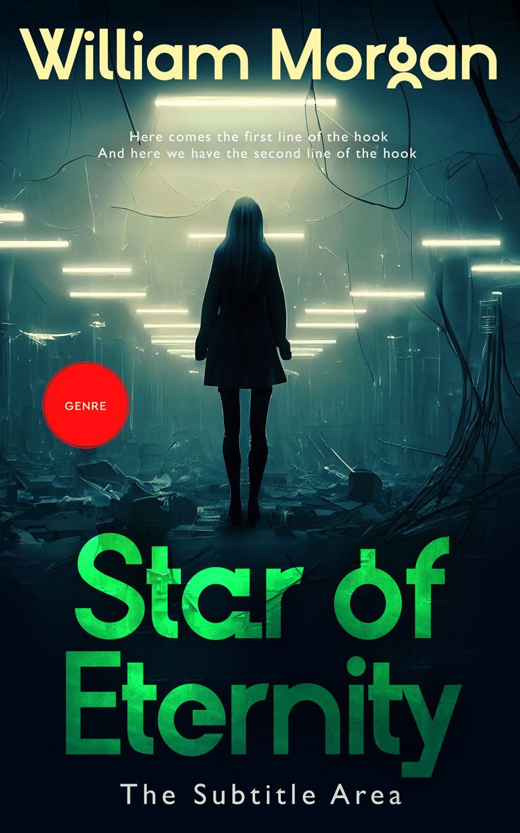 2D view of Premade Science Fiction Book Cover - Rodeo Dust