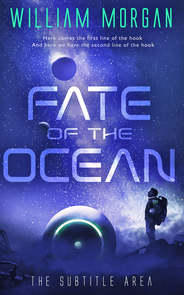 2D view of Premade Science Fiction Book Cover - Chambray