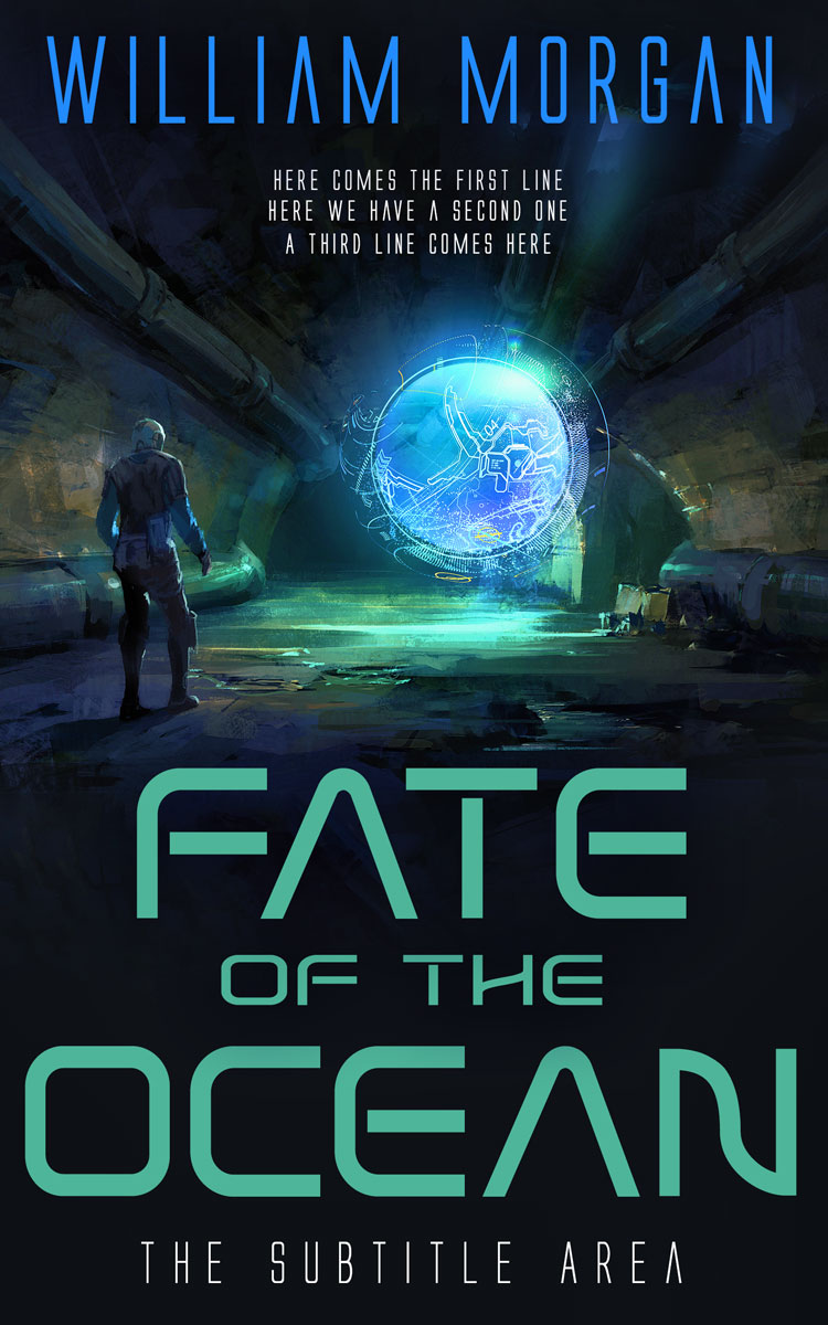 2D view of Premade Science Fiction Book Cover - Bunker