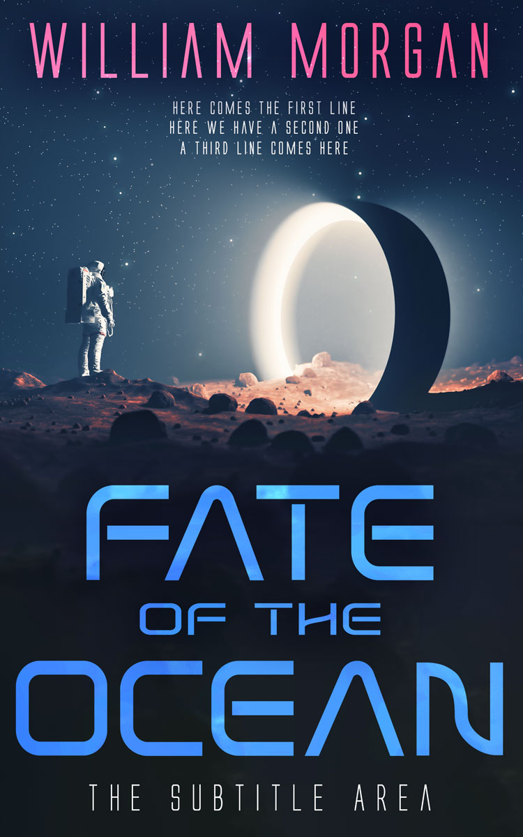 2D view of Premade Science Fiction Book Cover - Mirage