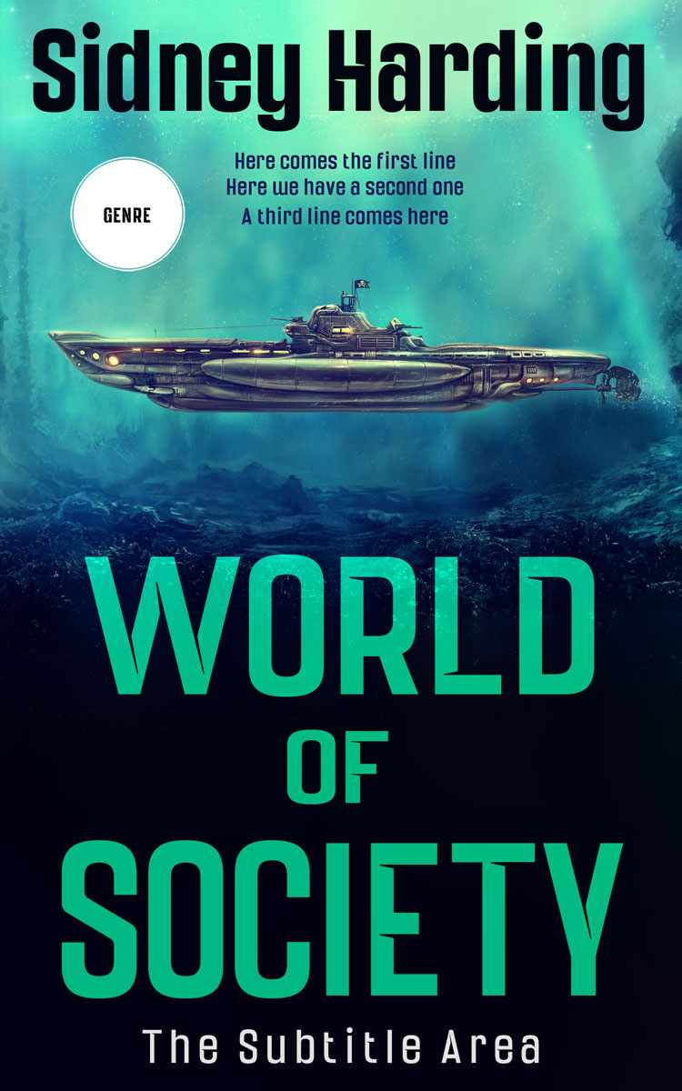 2D view of Premade Science Fiction Book Cover - Shamrock