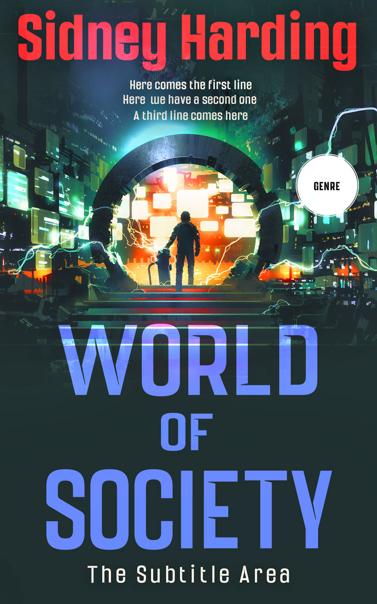 2D view of Premade Science Fiction Book Cover - Outer Space