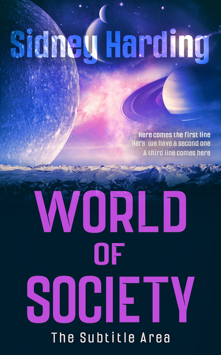 2D view of Premade Science Fiction Book Cover - Blue Zodiac