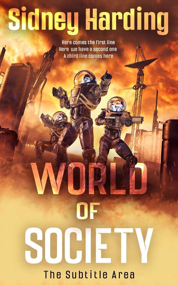 2D view of Premade Science Fiction Book Cover - Rob Roy