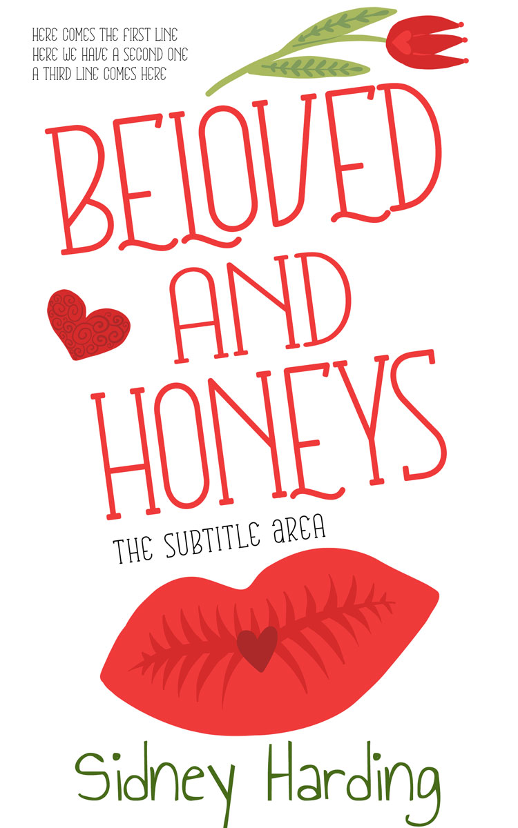 2D view of Premade Romance Book Cover - Cinnabar