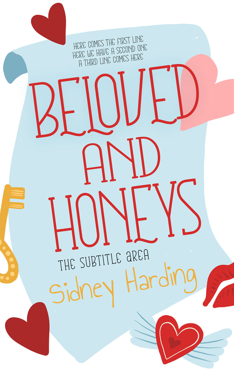 2D view of Premade Romance Book Cover - Jagged Ice