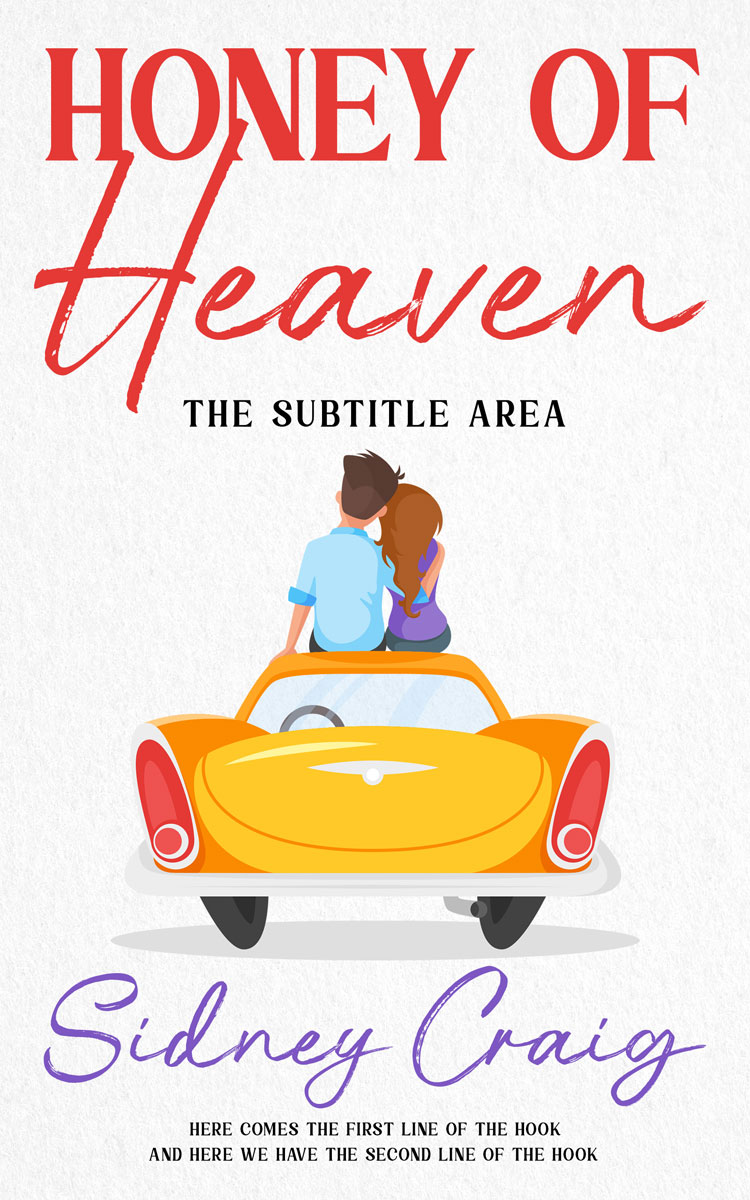 2D view of Premade Romance Book Cover - Wild Sand