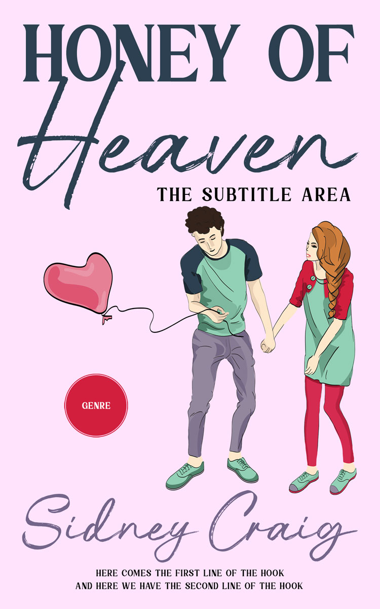 2D view of Premade Romance Book Cover - French Lilac