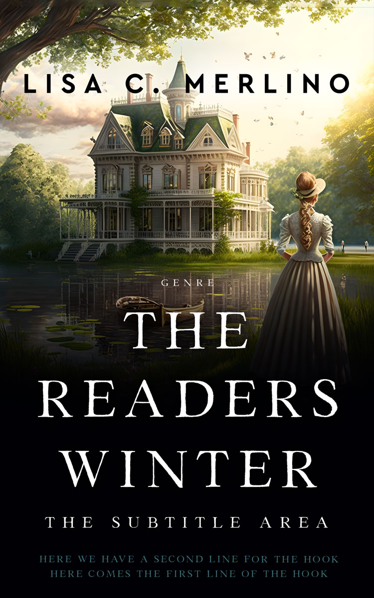 2D view of Premade Historical Book Cover - Stark White