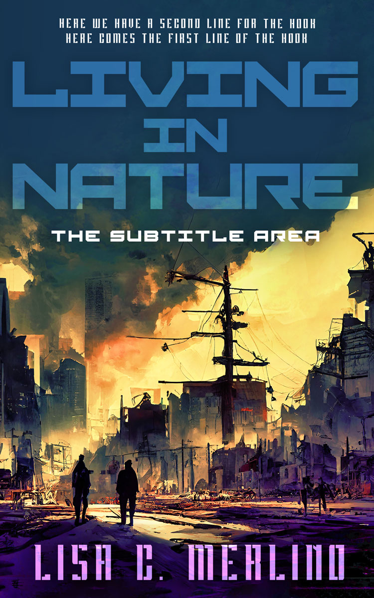 2D view of Premade Apocalyptica Book Cover - Ebony Clay