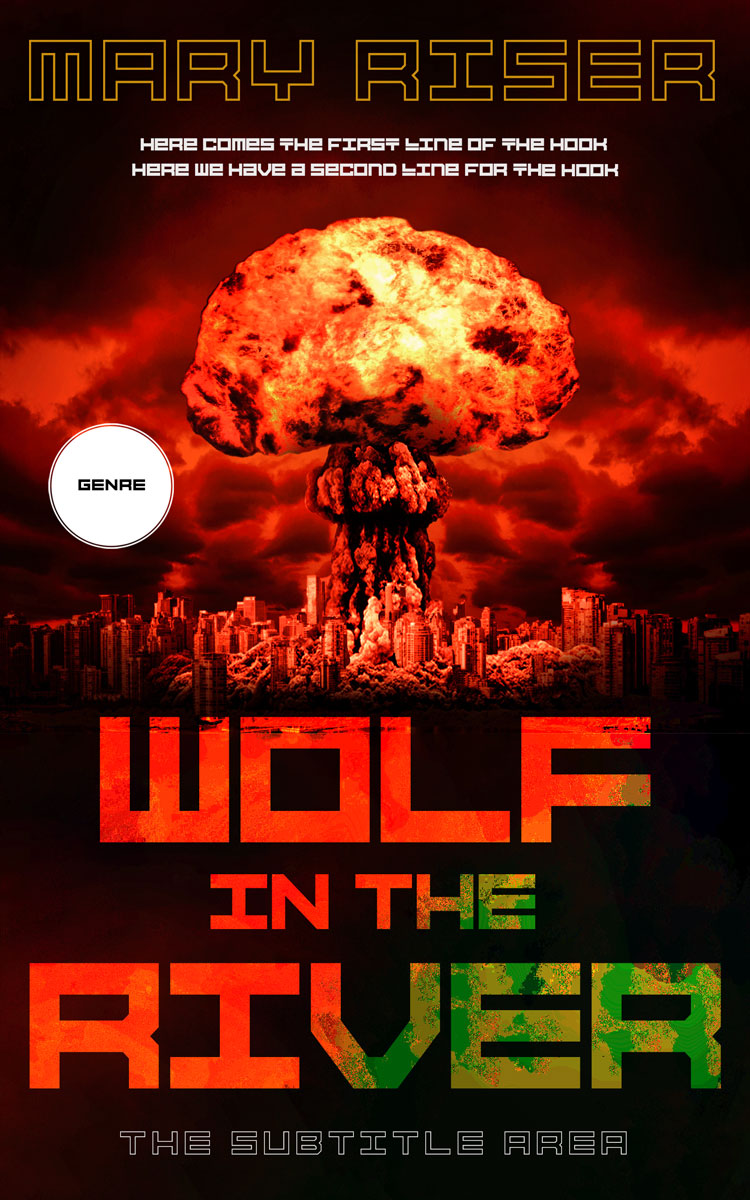 2D view of Premade Apocalyptica Book Cover - Cinnabar