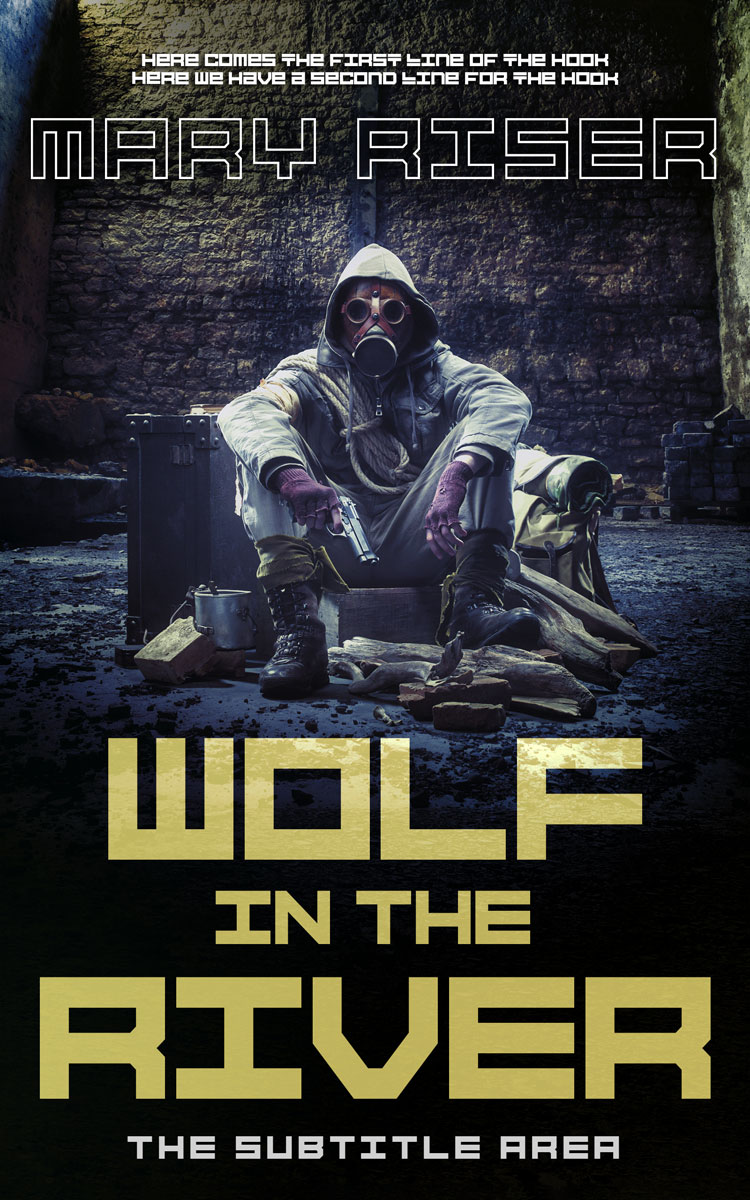 2D view of Premade Apocalyptica Book Cover - Woodsmoke