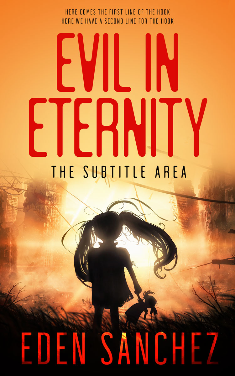 2D view of Premade Apocalyptica Book Cover - Night Rider