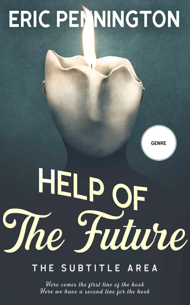 2D view of Premade Self-Improvement & Self-Help Book Cover - Limed Spruce