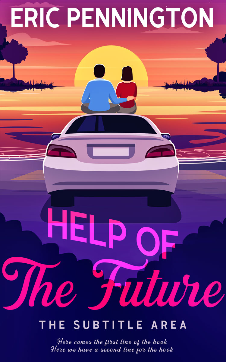 2D view of Deep Blush #14038 - Premade Romance Book Cover