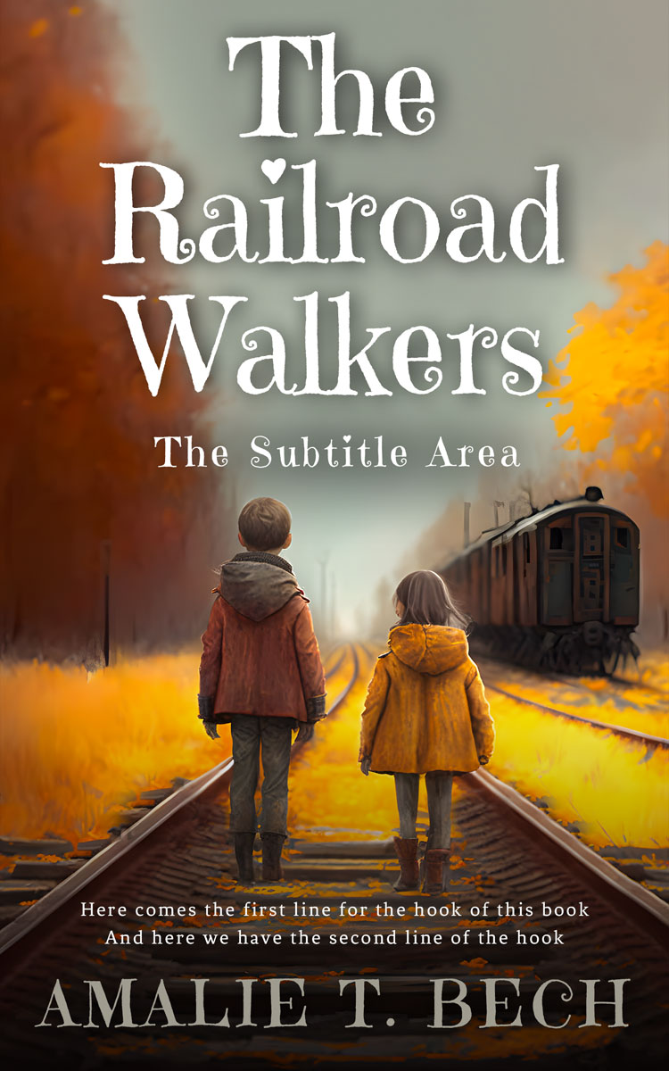 2D view of Premade Children's Book Cover - Arrowtown