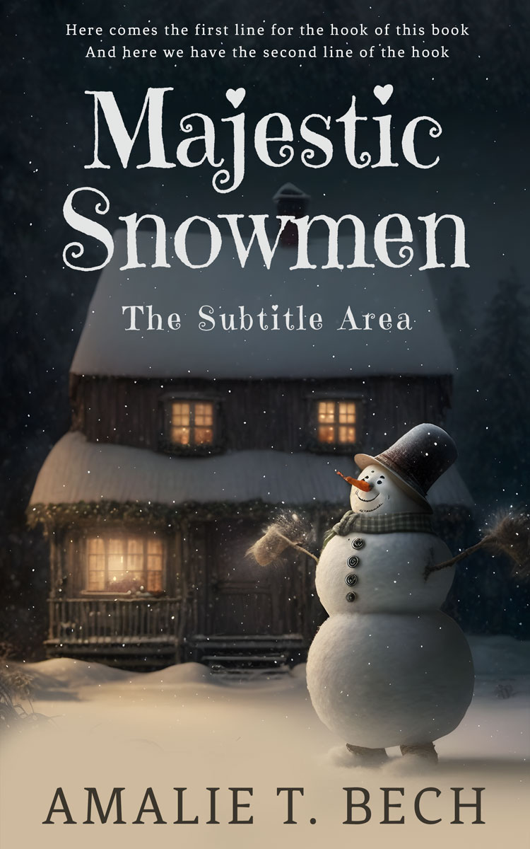 2D view of Premade Children's Book Cover - Coral Reef