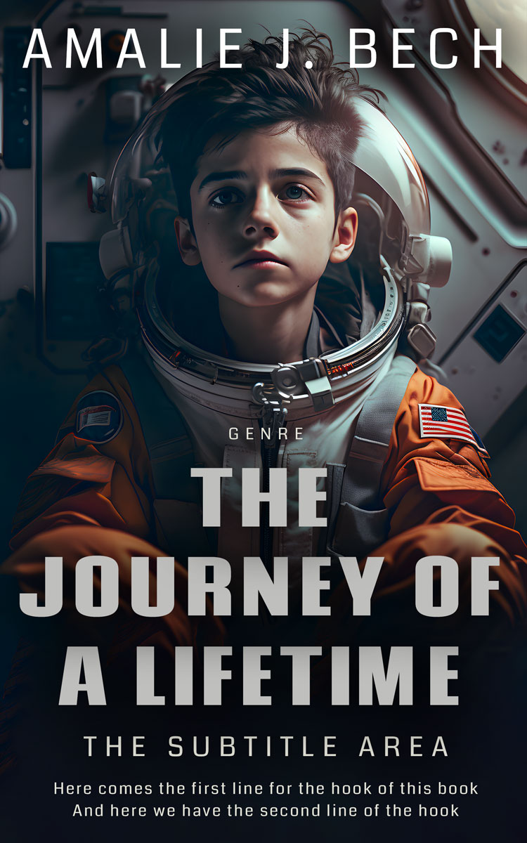 2D view of Premade Science Fiction Book Cover - Mirage