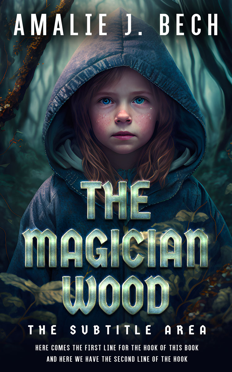 2D view of Premade Children's Book Cover - Mirage