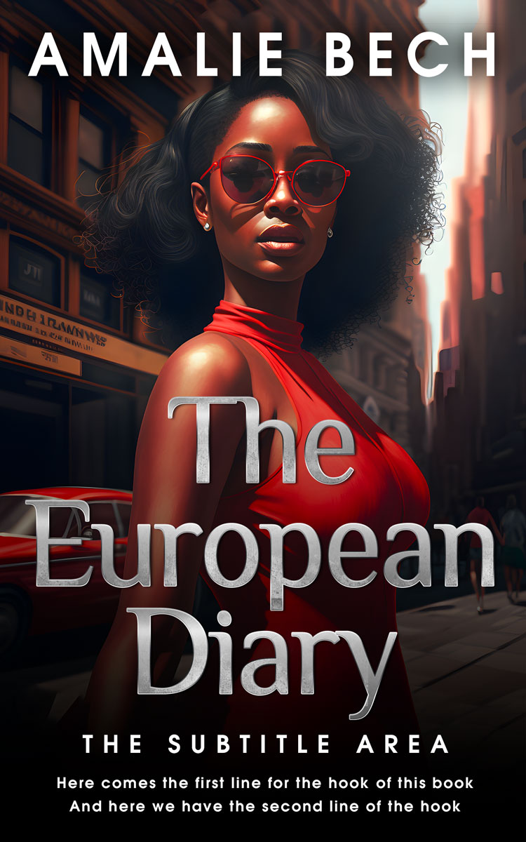 2D view of Premade Literary Fiction Book Cover - Cocoa Brown