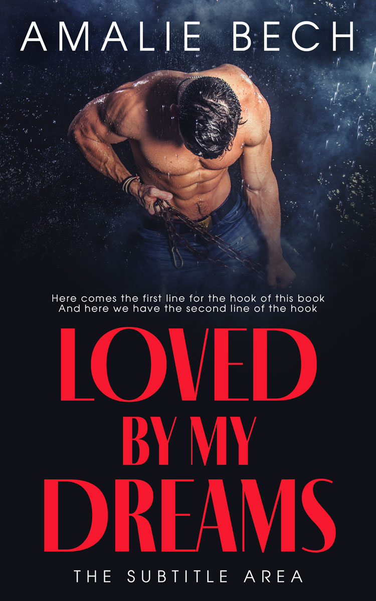 2D view of Premade Erotica Book Cover - Steel Gray