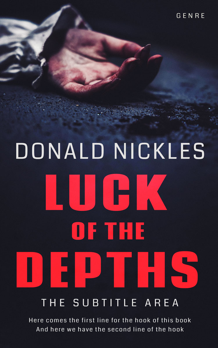 2D view of Premade Mystery & Thriller & Suspense Book Cover - Steel Gray