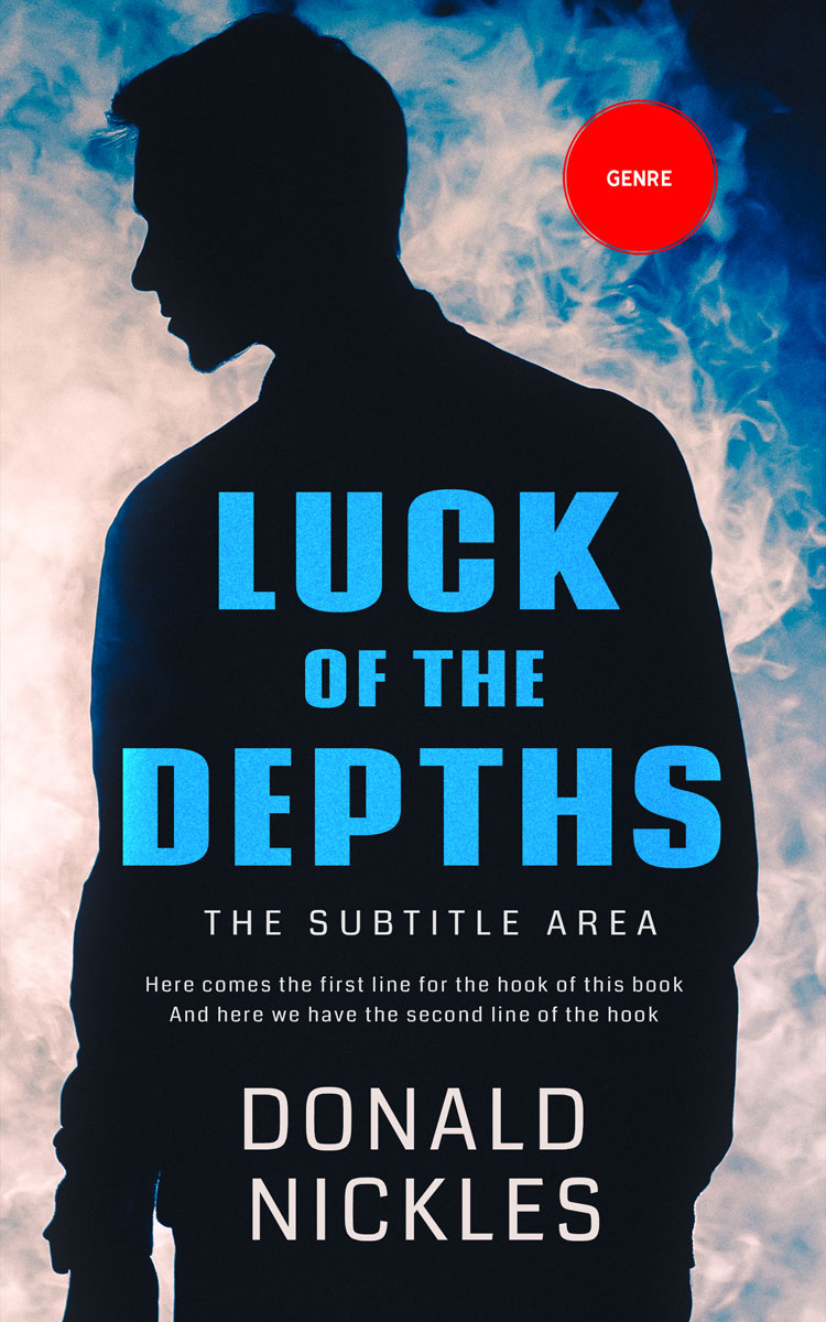 2D view of Premade Mystery & Thriller & Suspense Book Cover - Black