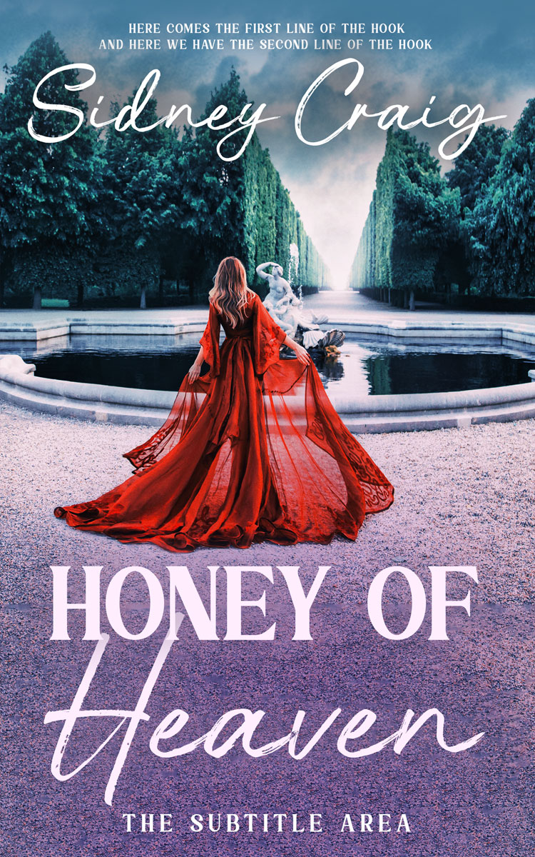 2D view of Premade Fantasy Book Cover - Storm Gray