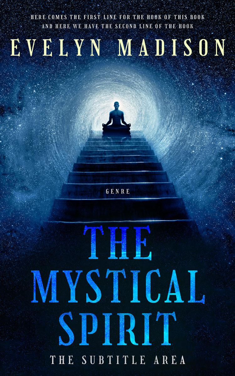 2D view of Premade Health & Mind & Body Book Cover - Black Pearl