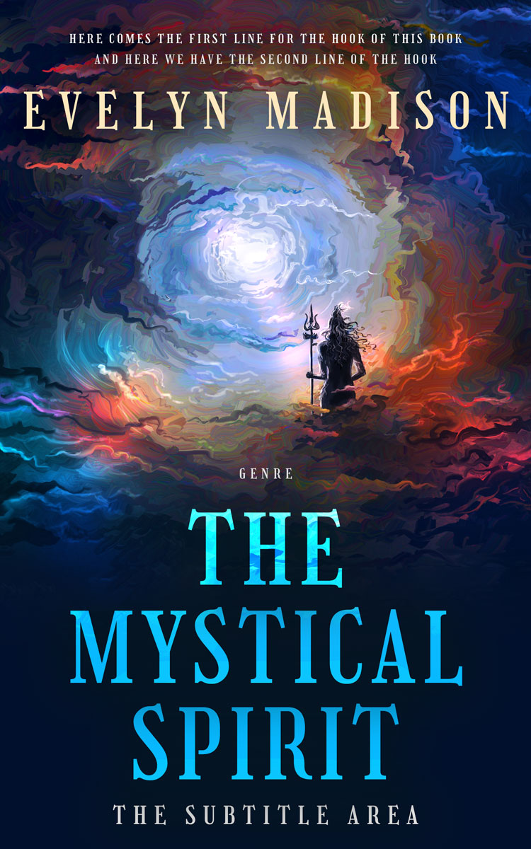 2D view of Premade Religion & Spirituality Book Cover - Mirage