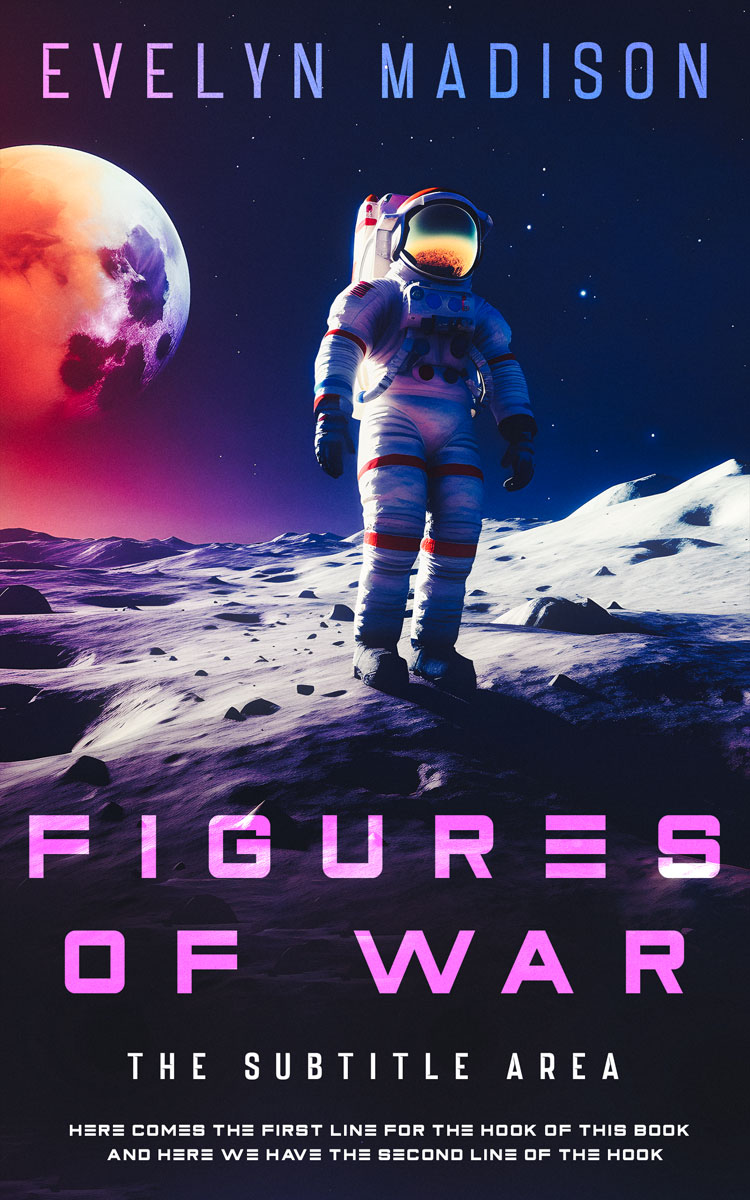 2D view of Premade Science Fiction Book Cover - Mirage