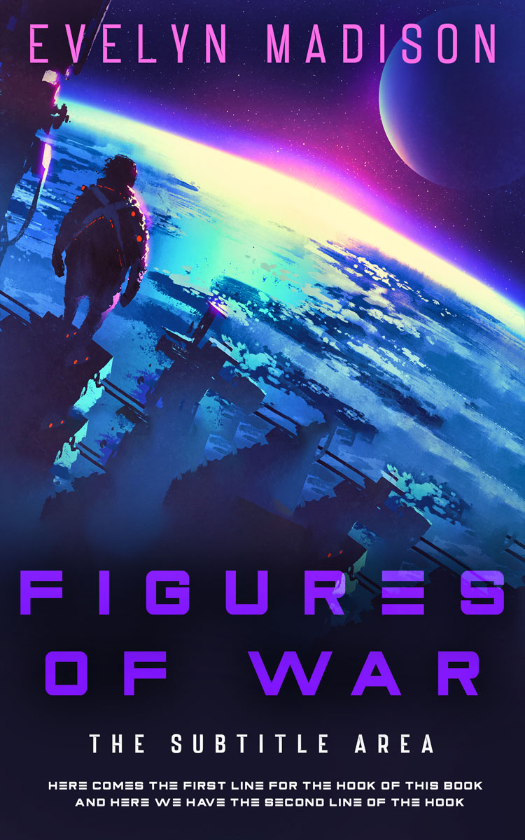 2D view of Premade Science Fiction Book Cover - Port Gore